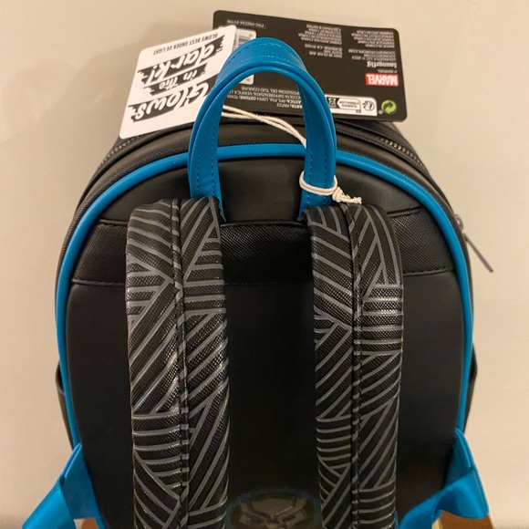 Marvel X Loungefly Funko Black Panther Wakanda Forever Blue & Black 🎃 Halloween - Picture 15 of 16